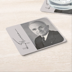 Posavasos Cuadrado De Papel Harry Truman