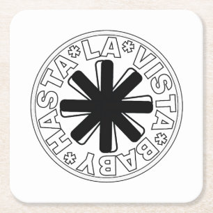 Posavasos Cuadrado De Papel Hasta la vista, baby!