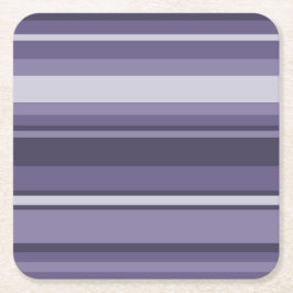 Posavasos Cuadrado De Papel Heather rayas púrpuras
