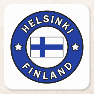 Posavasos Cuadrado De Papel Helsinki Finlandia