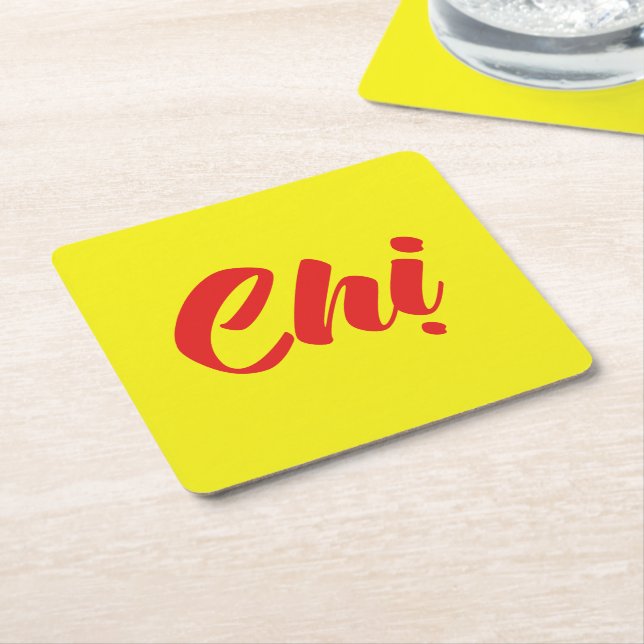 Posavasos Cuadrado De Papel Hermana vietnamita - Idioma Chi ~ Tien Viene (En perspectiva)