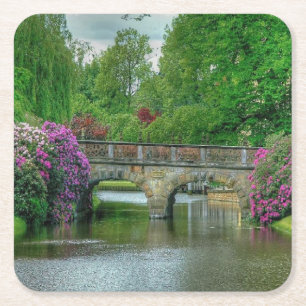 Posavasos Cuadrado De Papel Hermoso conjunto de montaña de montaña al aire lib