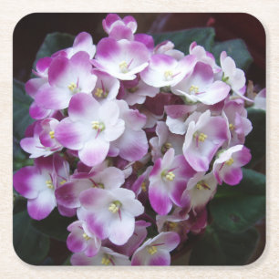 Posavasos Cuadrado De Papel Hermoso juego de montaña de flores