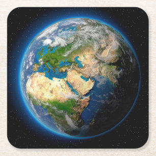 Posavasos Cuadrado De Papel Hermoso juego de montaña terrestre