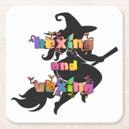 Posavasos Cuadrado De Papel HEXING AND VEXING for the Plus Size Pagan