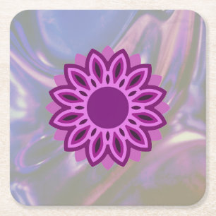 POSAVASOS CUADRADO DE PAPEL HIJA DE REGALO MODERNA COLORIDA SIMPLE HERMANA MOM