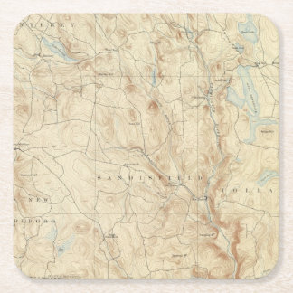 Posavasos Cuadrado De Papel Hoja de 2 Sandisfield