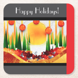 POSAVASOS CUADRADO DE PAPEL HOLIDAY SUNSHINE WITHIN THE PINES :)