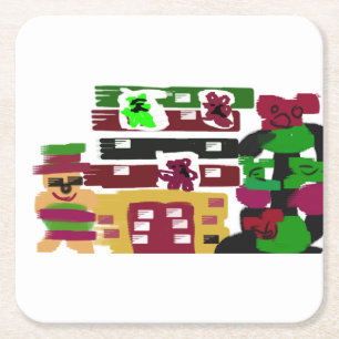 Posavasos Cuadrado De Papel Hotel Ginger