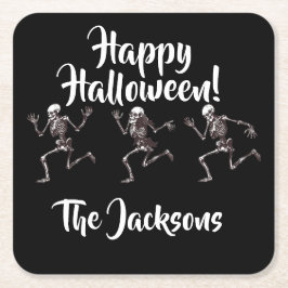 Posavasos Cuadrado De Papel Huesos danzantes