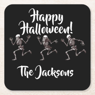 Posavasos Cuadrado De Papel Huesos danzantes