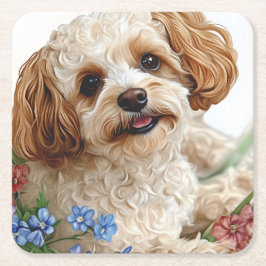 Posavasos Cuadrado De Papel Hunde