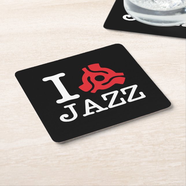 Posavasos Cuadrado De Papel I 45 Adaptador Jazz (En perspectiva)