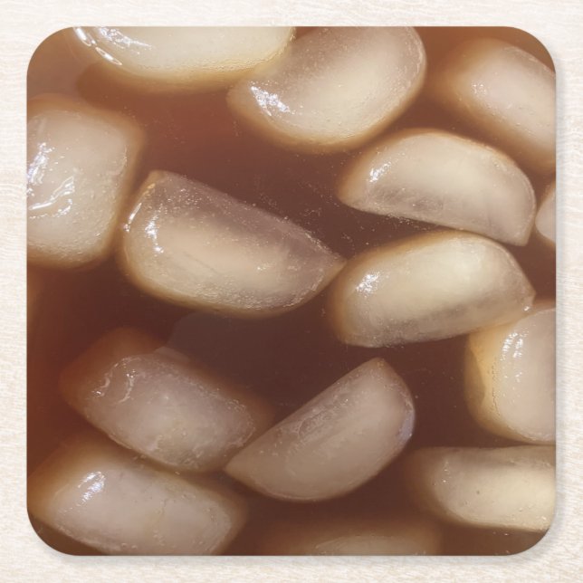 Posavasos Cuadrado De Papel Ice Tea (Anverso)