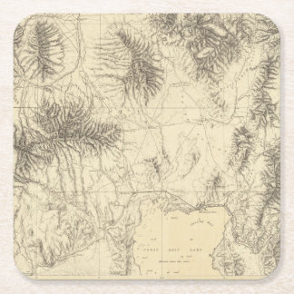 Posavasos Cuadrado De Papel Idaho meridional y Utah septentrional