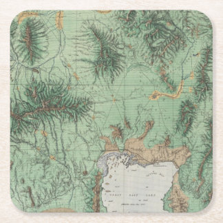 Posavasos Cuadrado De Papel Idaho meridional y Utah septentrional 2