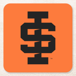 Posavasos Cuadrado De Papel Idaho State University Bold Bengala Logo
