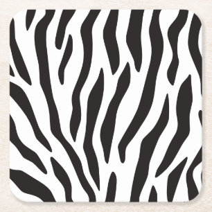 Posavasos Cuadrado De Papel Impresión de patrón de animal