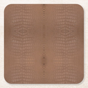 Posavasos Cuadrado De Papel Impresión de textura del ligador de Tan