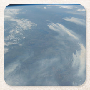 Posavasos Cuadrado De Papel Incendios Forestales Al Sudeste De James Bay En Qu