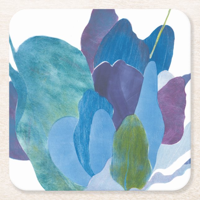 Posavasos Cuadrado De Papel Indigo falso I (Anverso)