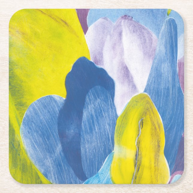 Posavasos Cuadrado De Papel Indigo falso III (Anverso)