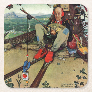 Posavasos Cuadrado De Papel Inocente, 1945