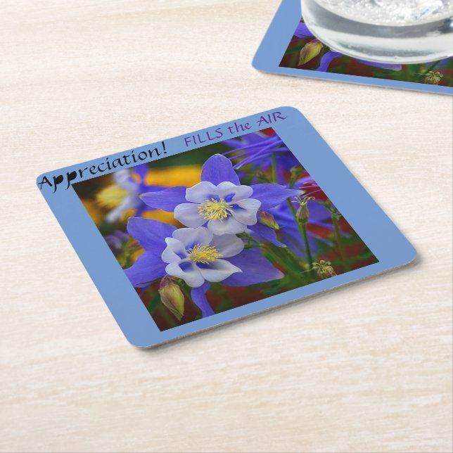 Posavasos Cuadrado De Papel Inspirador (En perspectiva)