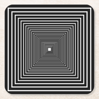 Posavasos Cuadrado De Papel Interesante escaparate para ilusión óptica nº 13