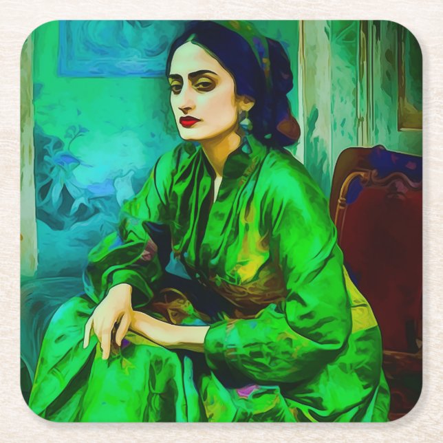 Posavasos Cuadrado De Papel Introducción (Anverso)