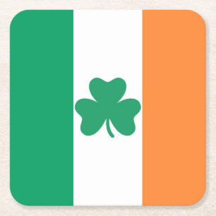 Posavasos Cuadrado De Papel Irlanda