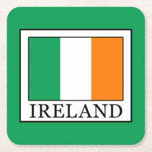 Posavasos Cuadrado De Papel Irlanda