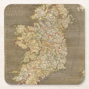 Posavasos Cuadrado De Papel Irlanda 8