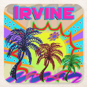 Posavasos Cuadrado De Papel Irvine Eternal Coaster