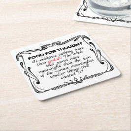 Posavasos Cuadrado De Papel Is Existence Gestalt?