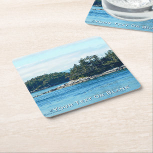Posavasos Cuadrado De Papel Isla Salish