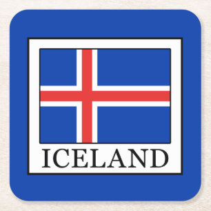 Posavasos Cuadrado De Papel Islandia