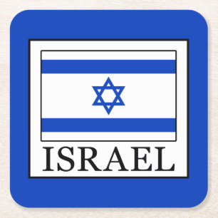 Posavasos Cuadrado De Papel Israel