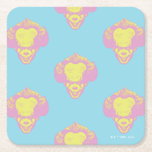 Posavasos Cuadrado De Papel IT Pennywise Pastel Head Pattern