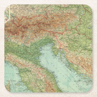 Posavasos Cuadrado De Papel Italia septentrional, Austria, &c