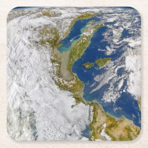 Posavasos Cuadrado De Papel Italia Y El Mar Adriático.