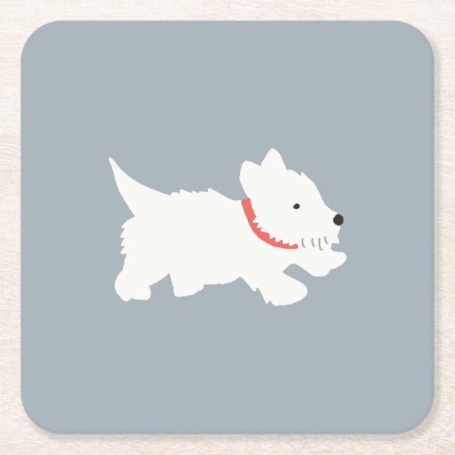 Posavasos Cuadrado De Papel Izzie The Wesite (Anverso)