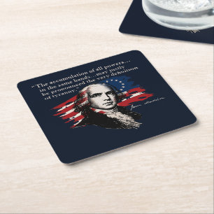 Posavasos Cuadrado De Papel James Madison