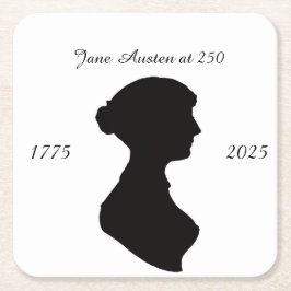 Posavasos Cuadrado De Papel Jane Austen a los 250 años