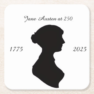 Posavasos Cuadrado De Papel Jane Austen a los 250 años