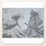Posavasos Cuadrado De Papel Japanese　samurai&ukiyoe original art<br><div class="desc">This is an original stippling art piece featuring a samurai and ukiyo-e design. It’s a unique item available only here.
We also create a variety of other original design products. Feel free to send us your requests!</div>