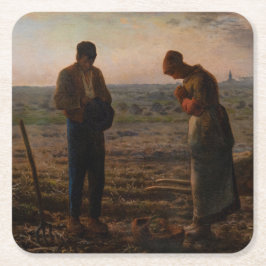 Posavasos Cuadrado De Papel Jean-Francois Millet - The Angelus
