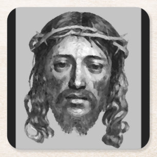 POSAVASOS CUADRADO DE PAPEL JESUS CHRIST