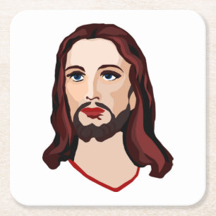 POSAVASOS CUADRADO DE PAPEL JESUS CHRIST