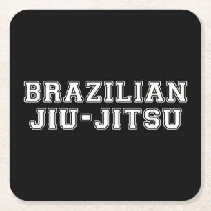 Posavasos Cuadrado De Papel Jiu Jitsu